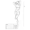 Бодистокинг с плетением на животике Passion BS100, One Size