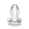 Master Series Clear Hollow Anal Plug - Полая анальная пробка-тоннель, 9,9 см (прозрачный)