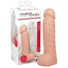 Realistixxx Dildo 7 - Фалоімітатор з мошонкою, 13.5х3.8 см (тілесний)
