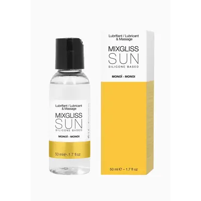 Mixgliss Sun Monoi - Лубрикант на силиконовой основе с ароматом масла Манои, 50 мл.