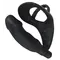 Ерекційне кільце з анальною пробкою Black Velvets Ring & Vibro Plug