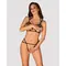 Obsessive Badossa 2-pcs set - Комплект відкритої білизни, L/XL (чорний)