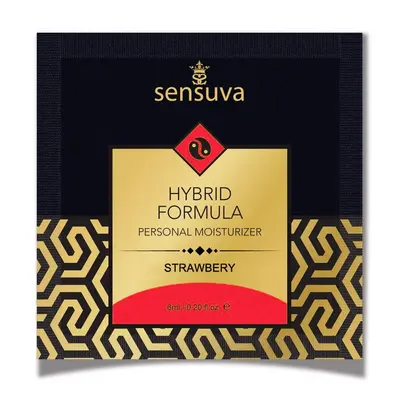 Sensuva - Hybrid Formula Strawberry - Пробник лубриканта на гібридній основі, 6 мл (полуниця)