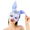 Шкіряна маска Зайчика Art of Sex - Bunny mask, колір Лавандовий