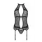 Passion Satara Corset - еротичний корсет з мереживом, S/M (чорний)