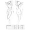 Passion Erotic Line Taranee Chemise прозора еротична сорочка, S/M (чорний)