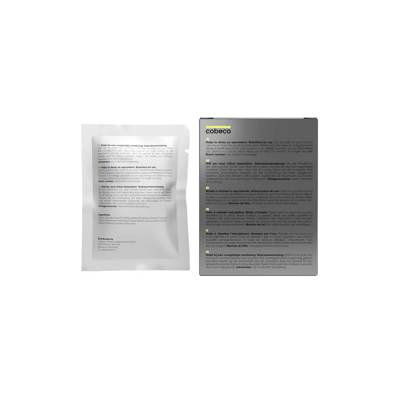 Cobeco Male Wipes Delay - Мужские салфетки, 1шт Cobeco Male Wipes Delay - Мужские салфетки, 1шт