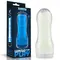 LoveToy Lumino Play Masturbator Crystal Ribbed - мастурбатор, светящийся в темноте, 20.5х8 см (прозрачный)