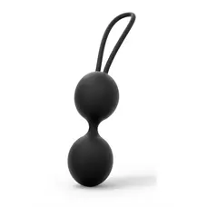 Dorcel Dual Balls Black вагінальні кульки діаметр зі зміщеним центром ваги, 3,6 см, вага 55 гр (чорний)