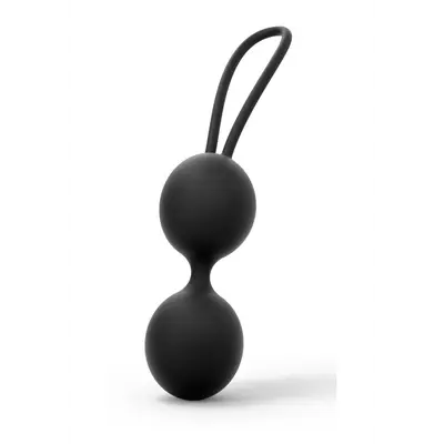 Dorcel Dual Balls Black вагінальні кульки діаметр зі зміщеним центром ваги, 3,6 см, вага 55 гр (чорний)