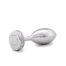 DOXY Butt Plug Smooth - гладка алюмінієва анальна пробка, 7х3.5 см (сріблястий)