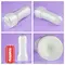 LoveToy Lumino Play Masturbator Crystal Ribbed - мастурбатор, светящийся в темноте, 20.5х8 см (прозрачный)