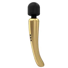 Dorcel Megawand Gold потужний вібромасажер 160 режимів, що перезаряджається, 29.5х5.5 см (золотистий)