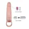 Brave Men Vibro Penis Sleeve Flesh with Bunny - Насадка на пенис, 16,4 см (телесный)