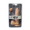 Get Real Dual Density Dildo8 Inch Balls - Реалистичный фаллоимитатор, 17,5х4,5 см (телесный)