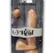 Get Real Dual Density Dildo8 Inch Balls - Реалистичный фаллоимитатор, 17,5х4,5 см (телесный)