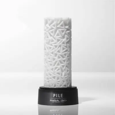 Tenga 3D Pile-Мастурбартор з текстурою трикутників, 13х4 см