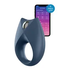 Satisfyer Royal One - ерекційне кільце зі смарт керуванням, 7.5х3.2 см (синій)