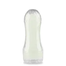LoveToy Lumino Play Masturbator Crystal Ribbed - мастурбатор, светящийся в темноте, 20.5х8 см (прозрачный)