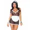 Leg Avenue-Roleplay Seductive French Maid White/Black - Комплект покоївки, OS