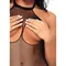 Leg Avenue - Fishnet Halter Bodystocking - Сетчатый бодистокинг, O/S (чёрный)