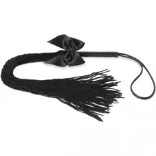 Bijoux Indiscrets - Lilly - Fringe whip - Батога прикрашена шнуром і бантиком (чорна)