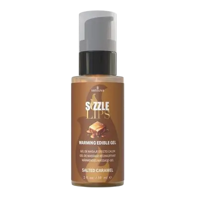 Согревающий массажный гель Sensuva Sizzle Lips Salted Caramel ,59 мл