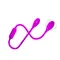 Pretty Love Dream Lovers Whip Pink - Двусторонний вибратор, 65,5 см (розовый)