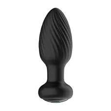 Nexus TORNADO Remote Control Rotating Butt Plug - Анальная пробка, 7,7х3,3 см (черный)