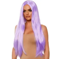 Leg Avenue - Long straight center part wig - Довга перука (бузковий)