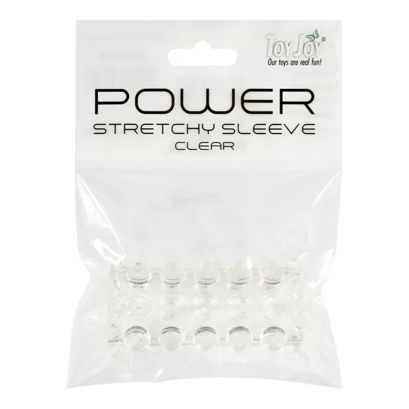 Toy Joy Power Stretchy Sleeve - стимулирующая насадка на член, 6.5х2 см (прозрачный) Toy Joy Power Stretchy Sleeve - стимулирующая насадка на член, 6.5х2 см (прозрачный)