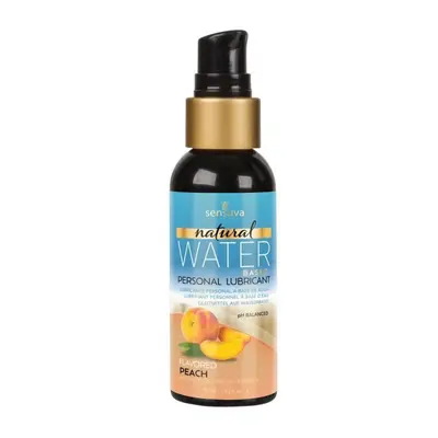 Sensuva Natural Water-Based Peach - Змазка на водній основі, без гліцерину та парабенів, 57 мл