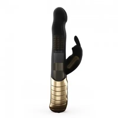 Dorcel Baby Rabbit Gold 2.0 - Вібратор-кролик з перловим масажем і головкою, що обертається, 22х2.8 см