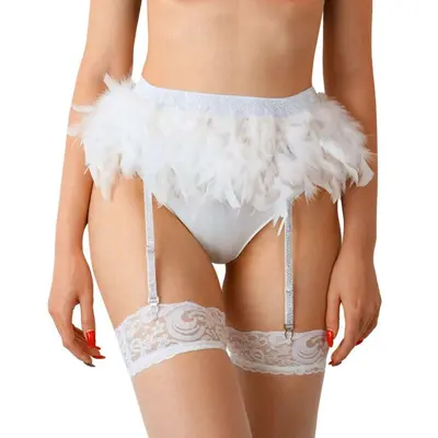 Art of Sex Sweet Angel - Пояс для панчох, XS-2XL (білий)