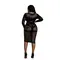 Moonlight Plus Model 03 Black - ажурна еротична сукня, XL/XXXL (чорний)