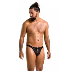 Passion - 044 SLIP OPEN BEN black - Открытые мужские трусы, L/XL