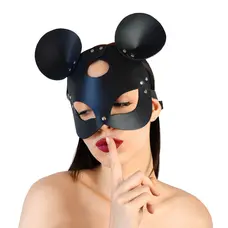 Шкіряна маска мишки Art of Sex - Mouse Mask чорна