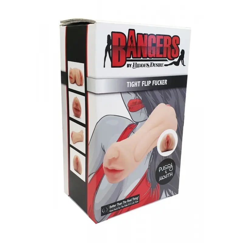 Bangers Tight Flip Fucker Pussy/Mouth - Мастурбатор двойной, 18х5 см (телесный) Bangers Tight Flip Fucker Pussy/Mouth - Мастурбатор двойной, 18х5 см (телесный)