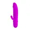 Pretty Love Arnd Vibrator Purple - Рельефный вибратор с клиторальным отростком, 11.5х2.3 см (фиолетовый)