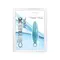 Topco Sales Climax Anal Finger Plug - Анальный стимулятор, 8.8х2.5 см (голубой)
