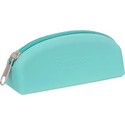 PowerBullet - Silicone Zippered Bag Teal - сумка для хранения секс-игрушек (бирюзовый)