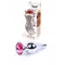 Boss Jewellery Silver Butt Plug Pink - Анальная пробка с кристаллом, 9,3х3 см (розовый)