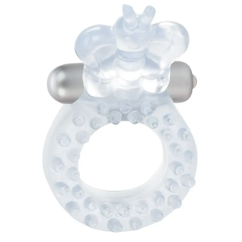 CalExotics Butterfly Beauty Orgasm Ring - виброкольцо с бабочкой, 8х3.2 см (прозрачный) CalExotics Butterfly Beauty Orgasm Ring - виброкольцо с бабочкой, 8х3.2 см (прозрачный)