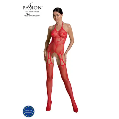 Passion Eco BS002 - Эластичный бодистокинг, S-L (красный)