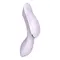 Satisfyer Curvy Trinity 2 - Вакуумный клиторальный стимулятор и массажер для точки G, 16.8х3.8 см (фиолетовый)