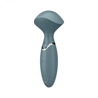 Satisfyer Mini Wand-er - Вібромасажер, 16х6 см (сірий)