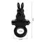 Pretty Love Exciting Vibrating Cock Ring - Ерекційне кільце з вібрацією, 2,4 см (чорний)