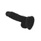 Strap-On-Me Soft Realistic Dildo Black - L - реалістичний фалоімітатор, 19х4.1 см (чорний)