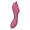 Satisfyer Curvy Trinity 3 - Вакуумний вібратор та стимулятор для точки G, 17.5х5.3 см (червоний)
