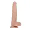 LoveToy Real Extreme Dildo Vibrating - Вібратор реалістичний, 9.5 - 24х3.8 см (тілесний)
